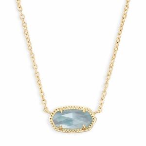 kendra scott elisa gold march birthstone necklace